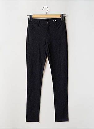 Pantalon slim negru GUESS fată