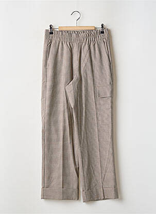 Pantalon evazat bej OPUS femeie