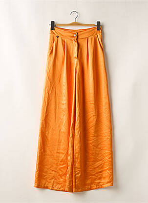 Pantalon evazat portocalie AMELIE & AMELIE femeie