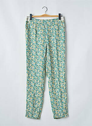 Pantalon evazat verde LE TEMPS DES CERISES femeie