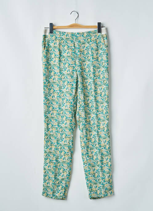 Pantalon evazat verde LE TEMPS DES CERISES femeie