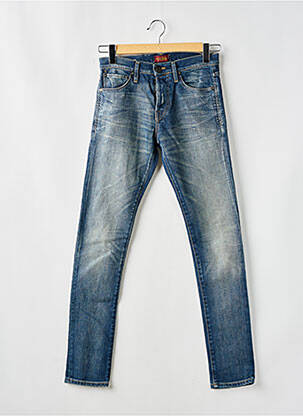 Blugi cu croială slim albastru JACK & JONES bărbat