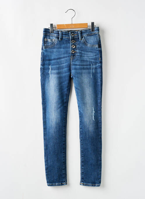 Blugi cu croială slim albastru GUESS fată