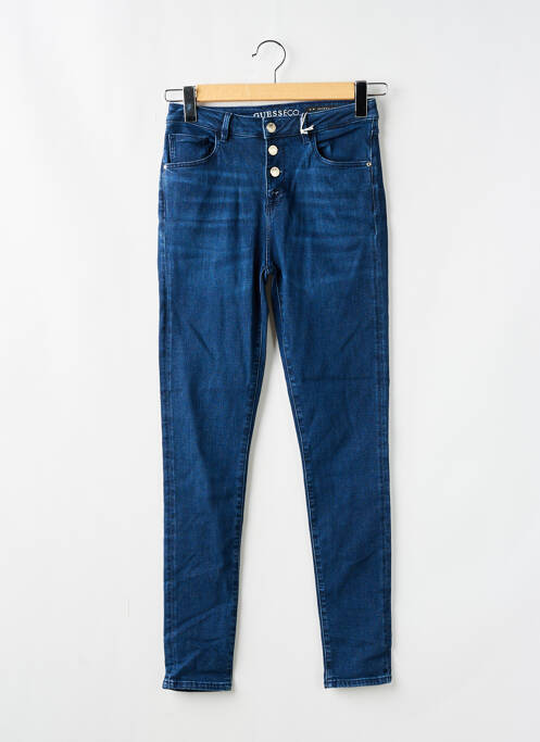 Blugi cu croială slim albastru GUESS fată