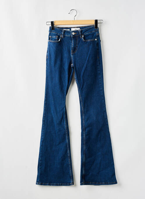 Blugi cu croială evazată albastru MANGO femeie