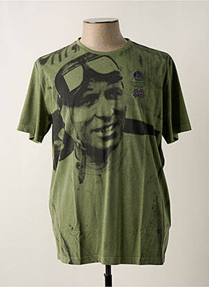 Tricou verde închis DELAHAYE bărbat