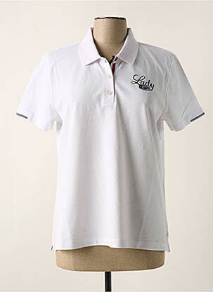 Polo alb DELAHAYE femeie