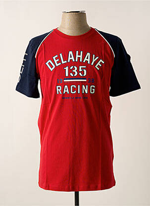 Tricou roșu DELAHAYE bărbat