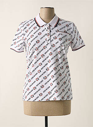 Polo alb DELAHAYE femeie