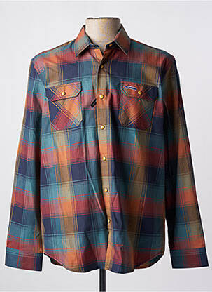 Cămașă cu mâneci lungi maro deschis DELAHAYE bărbat