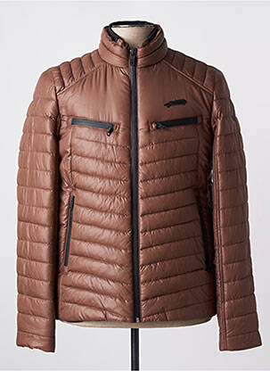 Geacă matlasată maro închis DELAHAYE bărbat