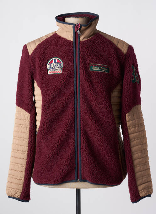 Geacă roșu granat DELAHAYE bărbat