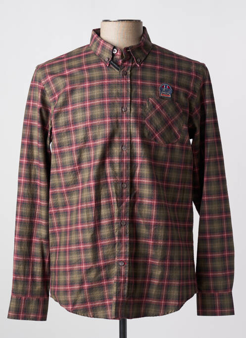 Cămașă cu mâneci lungi kaki DELAHAYE bărbat