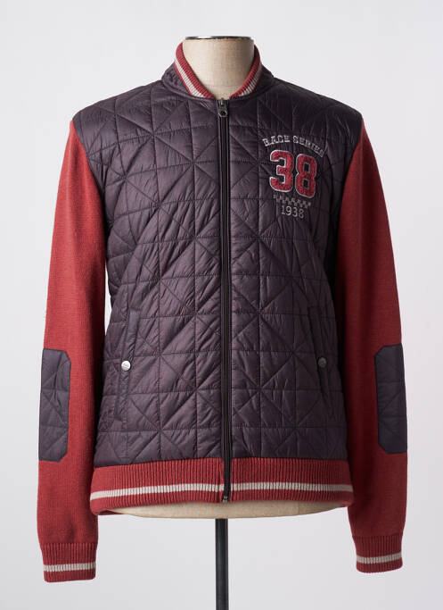 Vestă cu mâneci lungi roșu granat DELAHAYE bărbat