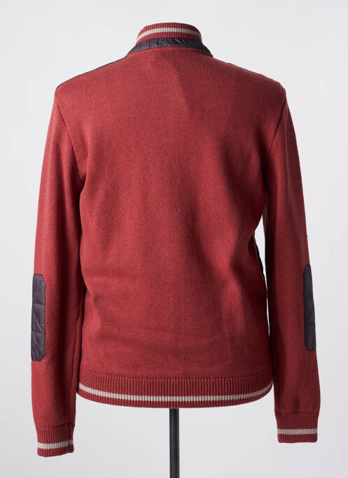 Vestă cu mâneci lungi roșu granat DELAHAYE bărbat