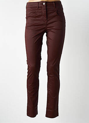 Pantalon slim roșu granat DELAHAYE femeie