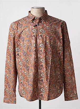 Cămașă cu mâneci lungi maro deschis DELAHAYE bărbat