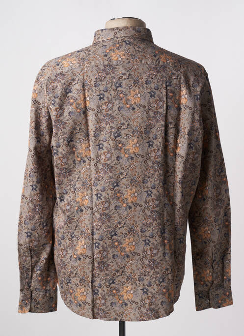 Cămașă cu mâneci lungi maro DELAHAYE bărbat