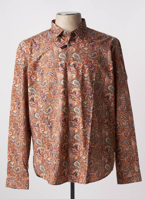 Cămașă cu mâneci lungi maro deschis DELAHAYE bărbat