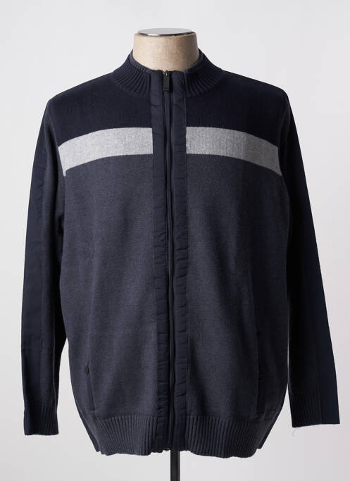 Vestă cu mâneci lungi albastru multicolor DELAHAYE bărbat