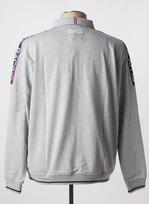 Polo gri multicolor DELAHAYE bărbat