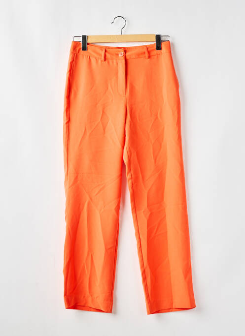 Pantalon drept portocaliu ONLY femeie