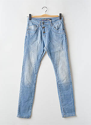Blugi skinny albastru PLEASE femeie