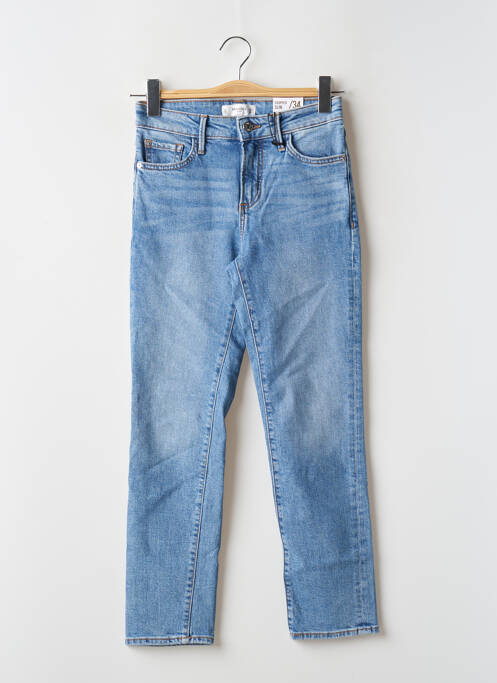 Blugi cu croială slim albastru MANGO femeie