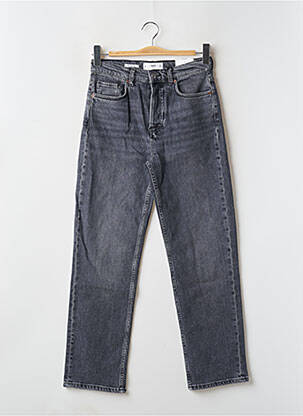 Blugi cu croială dreaptă negru MANGO femeie