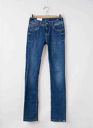 Blugi cu croială dreaptă albastru PEPE femeie