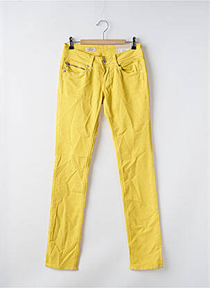 Pantalon slim galben PEPE femeie