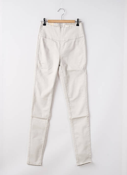 Pantalon slim gri PIECES femeie