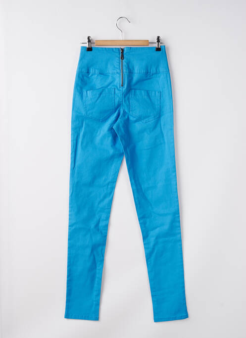 Pantalon slim albastru PIECES femeie