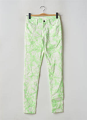 Pantalon slim verde PIECES femeie