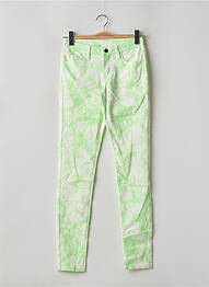 Pantalon slim verde PIECES femeie