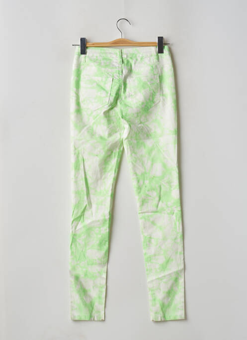 Pantalon slim verde PIECES femeie