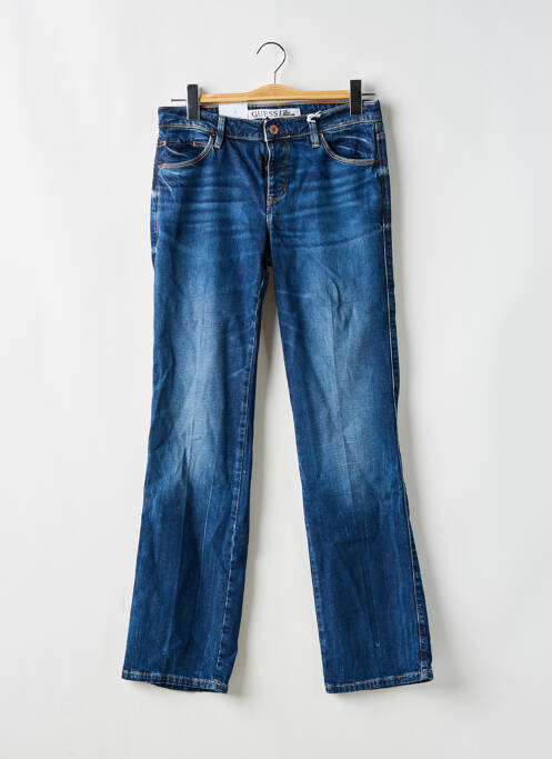 Blugi cu croială dreaptă albastru GUESS femeie
