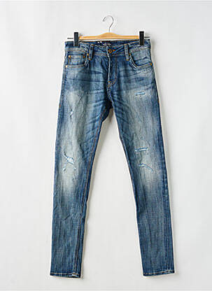 Blugi cu croială slim albastru JACK & JONES bărbat