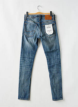 Blugi cu croială slim albastru JACK & JONES bărbat