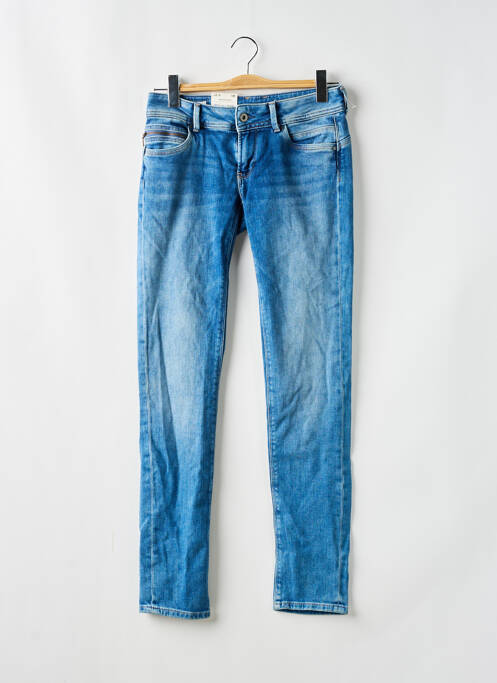 Blugi cu croială slim albastru PEPE femeie