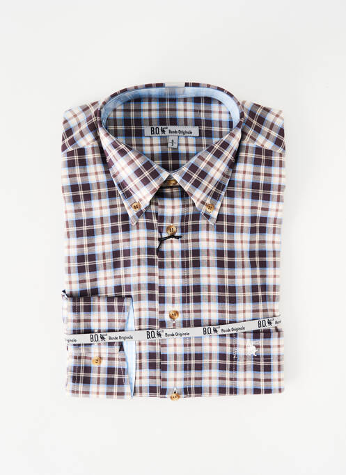 Cămașă cu mâneci lungi maro BANDE ORIGINALE bărbat