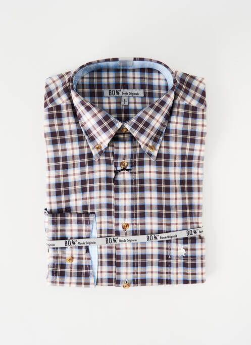 Cămașă cu mâneci lungi maro BANDE ORIGINALE bărbat