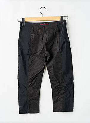 Pantalon trei sferturi croială dreaptă negru JEAN PAUL GAULTIER femeie