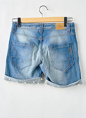 Șort țesătură denim albastru PLEASE femeie