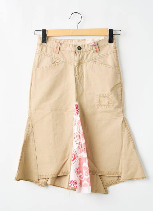 Fustă midi bej REPLAY femeie