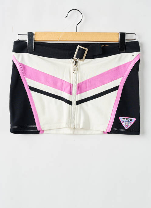 Fustă scurtă negru REPLAY femeie