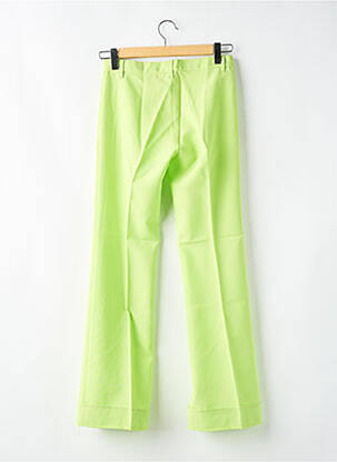 Pantalon drept închidere cu fermoar sub clapetă cu cârlig verde MISS SIXTY femeie