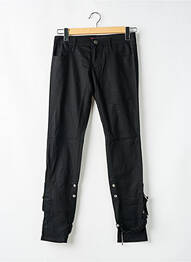 Pantalon drept închidere cu fermoar sub clapetă cu nasturi negru MISS SIXTY femeie