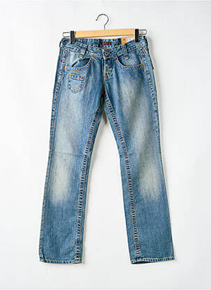 Blugi cu croială slim albastru REPLAY femeie