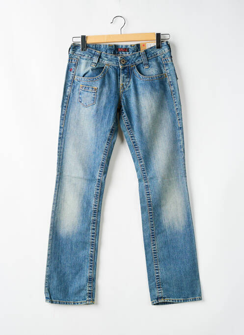 Blugi cu croială slim albastru REPLAY femeie